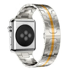 xDfind バタフライバックルステンレススチールウォッチバンド、Apple Watch 42 / 44 / 45 / 46 / 49mm用、Apple Watch 38 / 40 / 41 / S10 42mm用