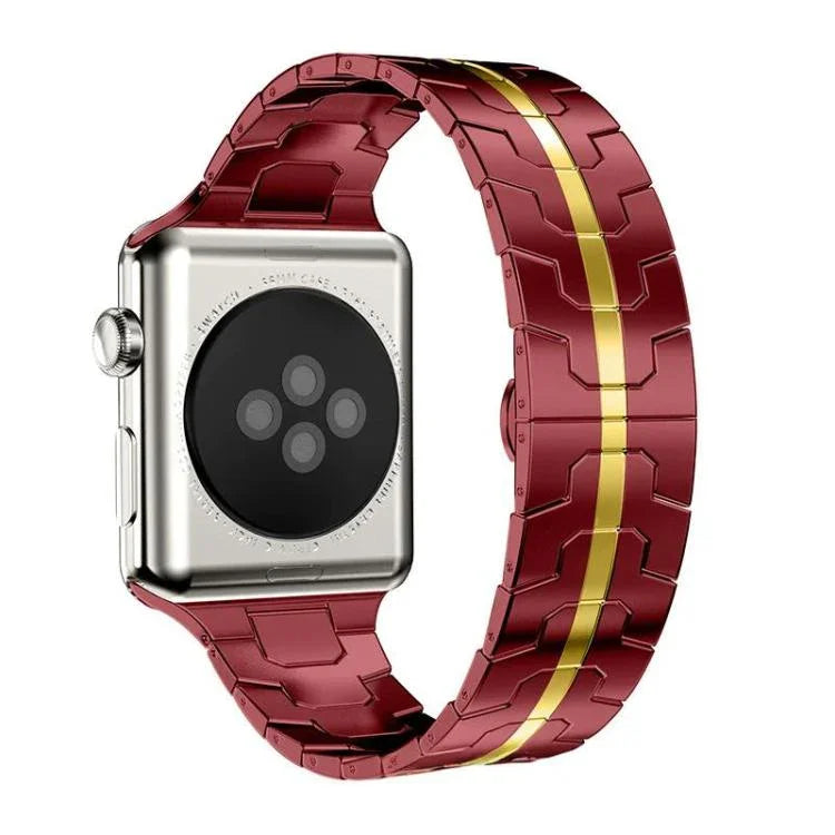 xDfind バタフライバックルステンレススチールウォッチバンド、Apple Watch 42 / 44 / 45 / 46 / 49mm用、Apple Watch 38 / 40 / 41 / S10 42mm用
