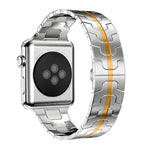 xDfind バタフライバックルステンレススチールウォッチバンド、Apple Watch 42 / 44 / 45 / 46 / 49mm用、Apple Watch 38 / 40 / 41 / S10 42mm用
