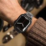 xDfind バタフライバックルステンレススチールウォッチバンド、Apple Watch 42 / 44 / 45 / 46 / 49mm用、Apple Watch 38 / 40 / 41 / S10 42mm用