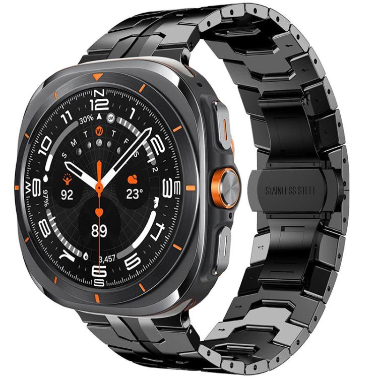 xDfind バタフライバックルステンレススチールウォッチバンド、Samsung Galaxy Watch Ultra / Ultra 2025用、Samsung Galaxy Watch8 / 8 Classic用