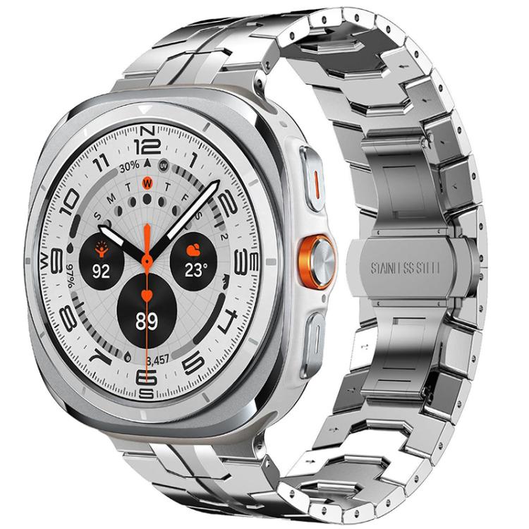 xDfind バタフライバックルステンレススチールウォッチバンド、Samsung Galaxy Watch Ultra / Ultra 2025用、Samsung Galaxy Watch8 / 8 Classic用