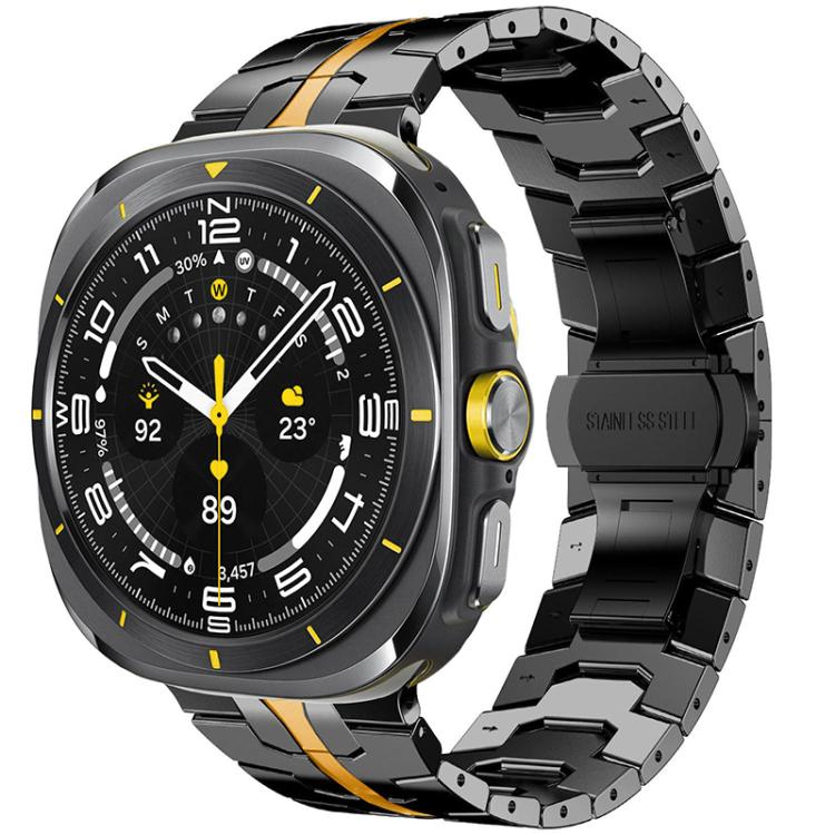 xDfind バタフライバックルステンレススチールウォッチバンド、Samsung Galaxy Watch Ultra / Ultra 2025用、Samsung Galaxy Watch8 / 8 Classic用