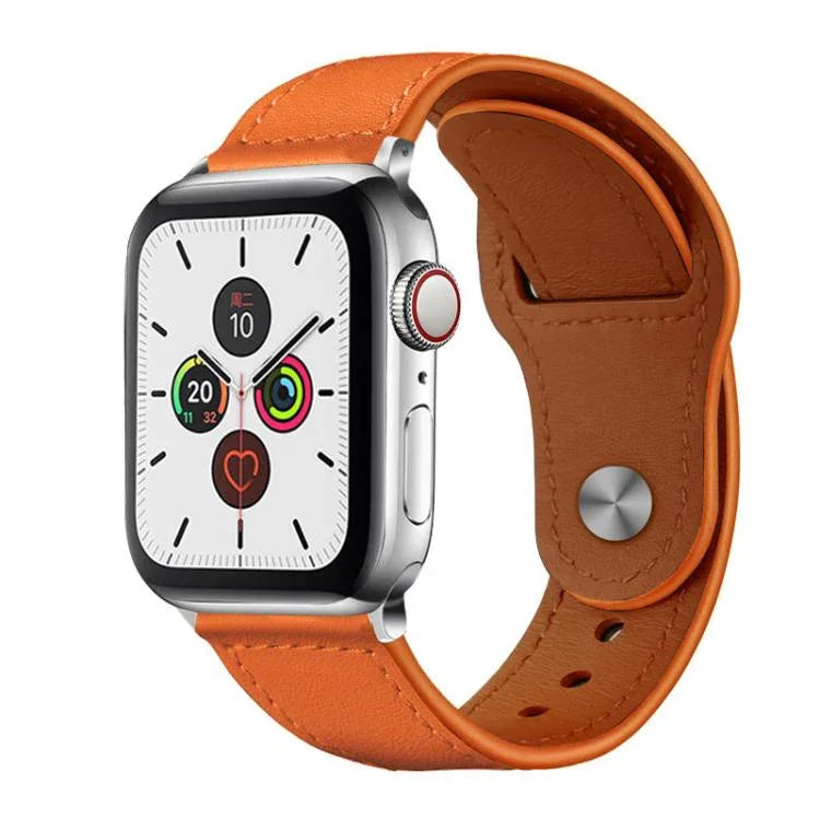 xDfind リベットバックル本革ウォッチバンド、Apple Watch 42 / 44 / 45 / 46 / 49mm用、Apple Watch 38 / 40 / 41 / S10 42mm用