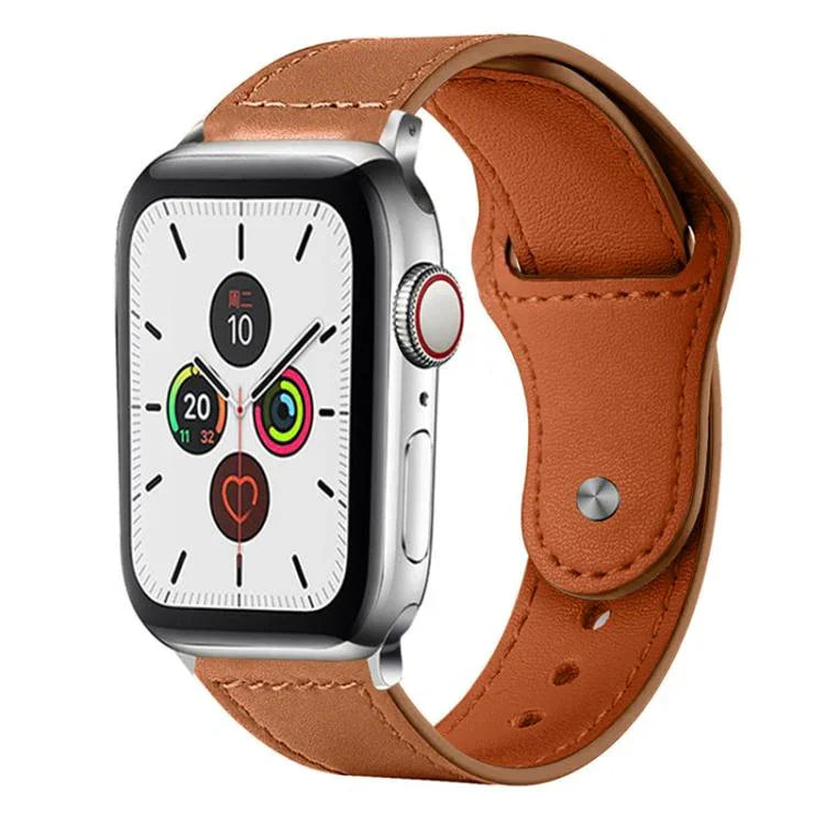 xDfind リベットバックル本革ウォッチバンド、Apple Watch 42 / 44 / 45 / 46 / 49mm用、Apple Watch 38 / 40 / 41 / S10 42mm用