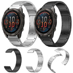 xDfind I-Shaped Buckle Stainless Steel Watch Band, For Garmin Fenix 8/7X/6X/5X 26mm