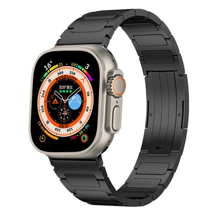 xDfind I字型バックル ステンレススチール製ウォッチバンド、Apple Watch 42 / 44 / 45 / 46 / 49mm用