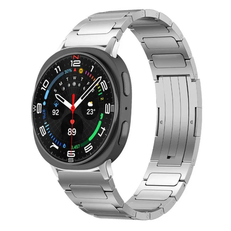 xDfind I字型バックルステンレススチールウォッチバンド、Samsung Galaxy Watch Ultra/Ultra 2025用、Samsung Galaxy Watch8 / 8 Classic用
