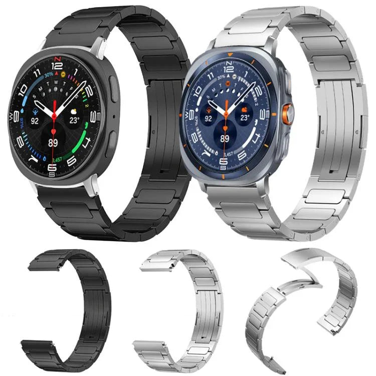xDfind I字型バックルステンレススチールウォッチバンド、Samsung Galaxy Watch Ultra/Ultra 2025用、Samsung Galaxy Watch8 / 8 Classic用
