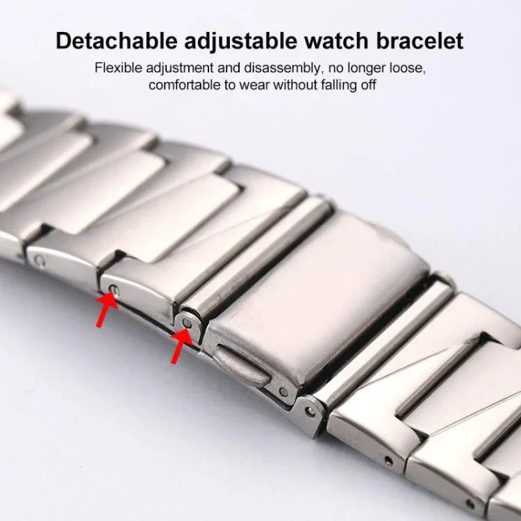 xDfind ステップステンレススチールウォッチバンド、Apple Watch 42 / 44 / 45 / 46 / 49mm用、Apple Watch 38 / 40 / 41 / S10 42mm用