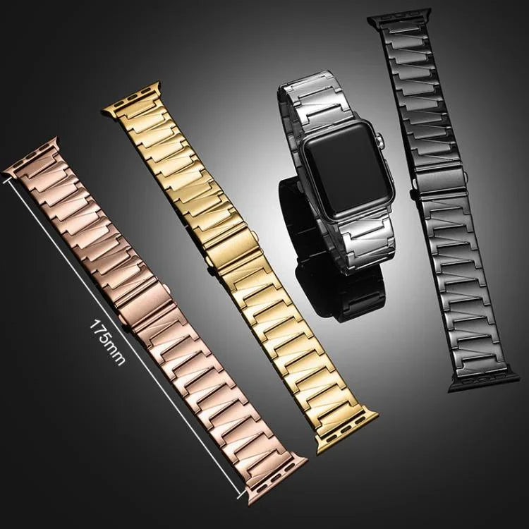 xDfind ステップステンレススチールウォッチバンド、Apple Watch 42 / 44 / 45 / 46 / 49mm用、Apple Watch 38 / 40 / 41 / S10 42mm用