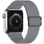 xDfind 調節可能なスライドバックル付き伸縮ナイロンウォッチバンド、Apple Watch 42 / 44 / 45 / 46 / 49mm用、Apple Watch 38 / 40 / 41 / S10 42mm用