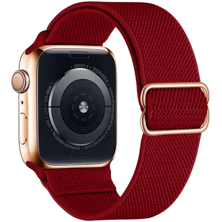 xDfind 調節可能なスライドバックル付き伸縮ナイロンウォッチバンド、Apple Watch 42 / 44 / 45 / 46 / 49mm用、Apple Watch 38 / 40 / 41 / S10 42mm用