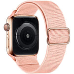 xDfind 調節可能なスライドバックル付き伸縮ナイロンウォッチバンド、Apple Watch 42 / 44 / 45 / 46 / 49mm用、Apple Watch 38 / 40 / 41 / S10 42mm用