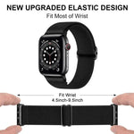 xDfind 調節可能なスライドバックル付き伸縮ナイロンウォッチバンド、Apple Watch 42 / 44 / 45 / 46 / 49mm用、Apple Watch 38 / 40 / 41 / S10 42mm用