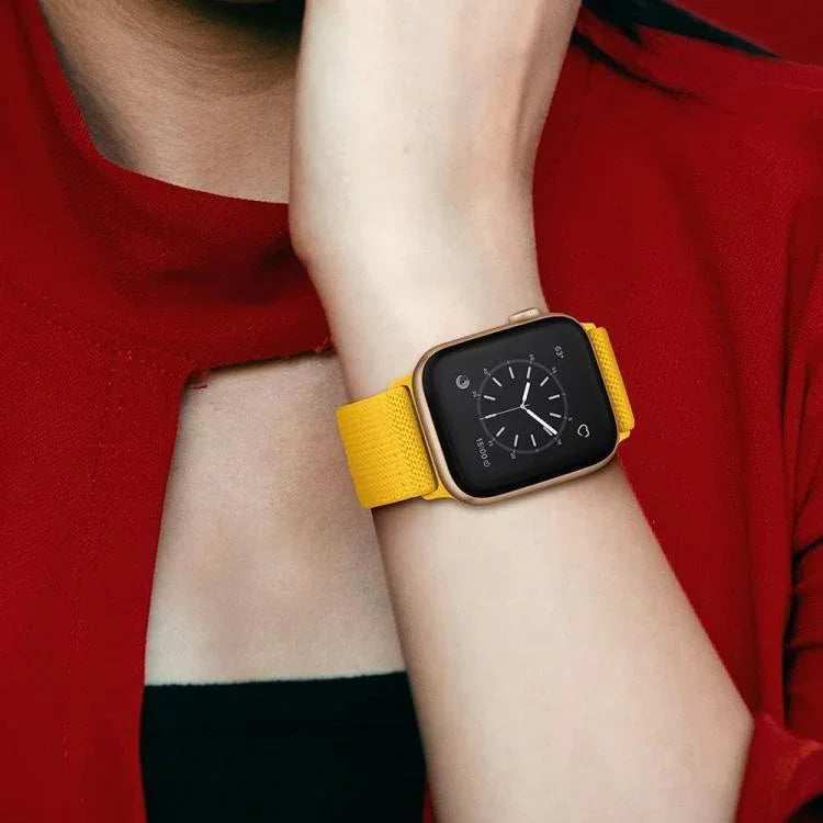 xDfind 調節可能なスライドバックル付き伸縮ナイロンウォッチバンド、Apple Watch 42 / 44 / 45 / 46 / 49mm用、Apple Watch 38 / 40 / 41 / S10 42mm用