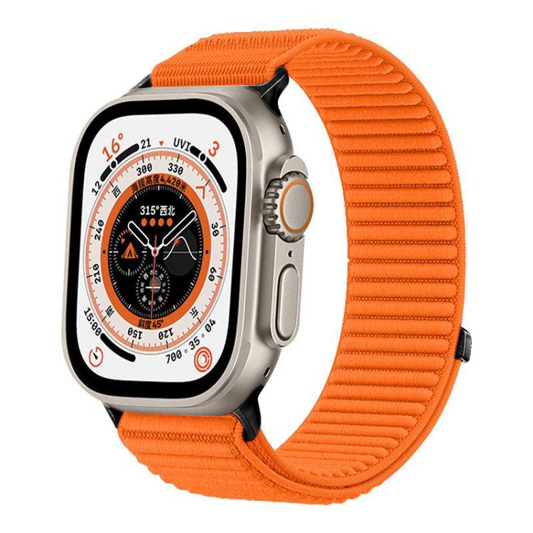 xDfind 織りナイロン製フック＆ループファスナーベルト、Apple Watch 42 / 44 / 45 / 46 / 49mm用、Apple Watch 38 / 40 / 41 / S10 42mm用