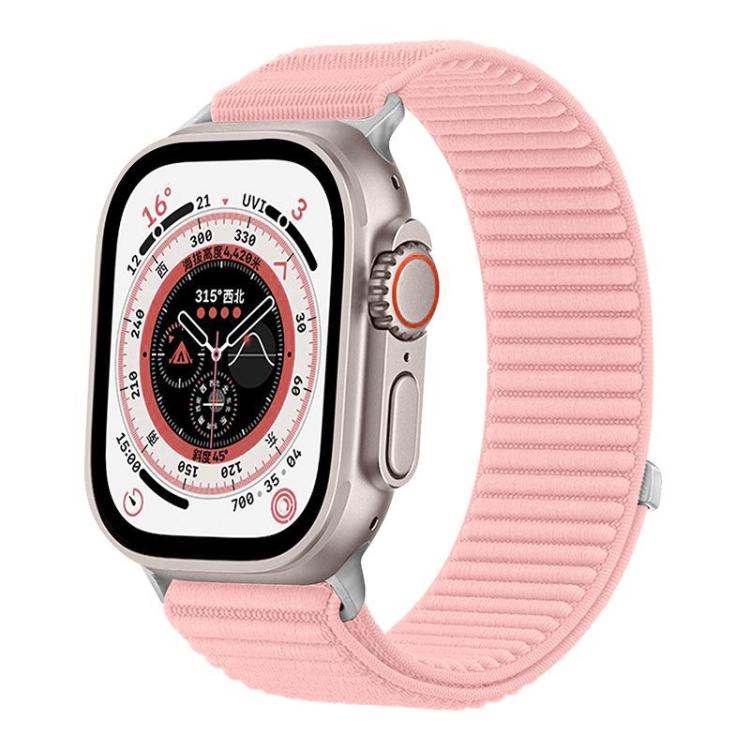 xDfind 織りナイロン製フック＆ループファスナーベルト、Apple Watch 42 / 44 / 45 / 46 / 49mm用、Apple Watch 38 / 40 / 41 / S10 42mm用