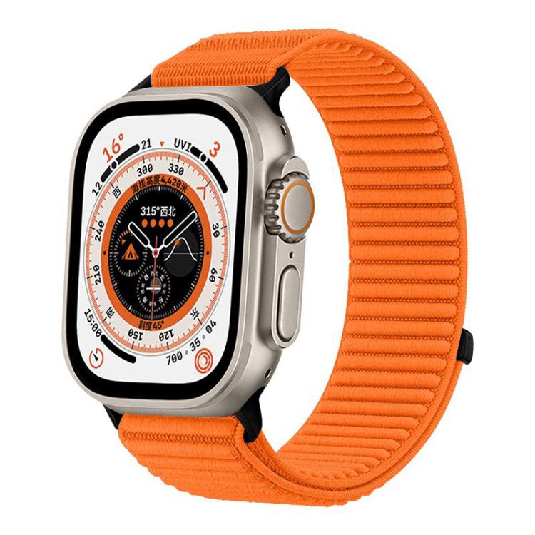 xDfind 織りナイロン製フック＆ループファスナーベルト、Apple Watch 42 / 44 / 45 / 46 / 49mm用、Apple Watch 38 / 40 / 41 / S10 42mm用
