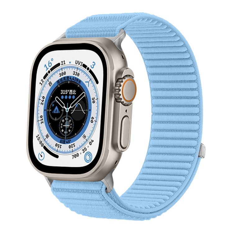 xDfind 織りナイロン製フック＆ループファスナーベルト、Apple Watch 42 / 44 / 45 / 46 / 49mm用、Apple Watch 38 / 40 / 41 / S10 42mm用