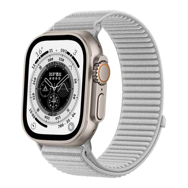 xDfind 織りナイロン製フック＆ループファスナーベルト、Apple Watch 42 / 44 / 45 / 46 / 49mm用、Apple Watch 38 / 40 / 41 / S10 42mm用