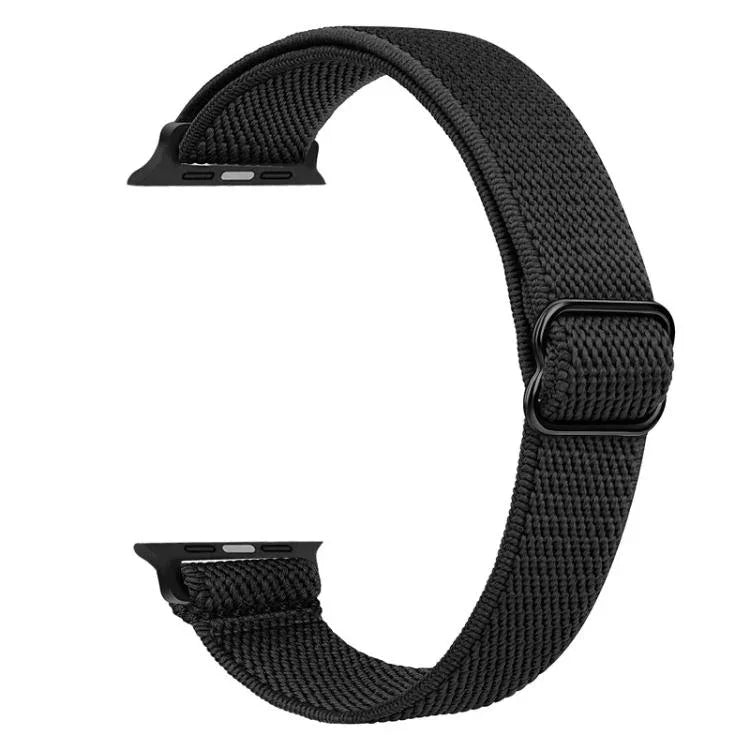 xDfind ラダーバックル 小さめウエスト用伸縮ナイロンウォッチバンド、Apple Watch 42 / 44 / 45 / 46 / 49mm用、Apple Watch 38 / 40 / 41 / S10 42mm用