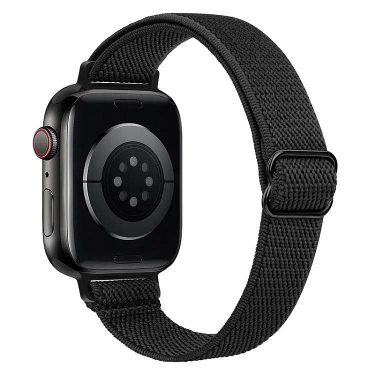 xDfind ラダーバックル 小さめウエスト用伸縮ナイロンウォッチバンド、Apple Watch 42 / 44 / 45 / 46 / 49mm用、Apple Watch 38 / 40 / 41 / S10 42mm用