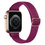 xDfind ラダーバックル 小さめウエスト用伸縮ナイロンウォッチバンド、Apple Watch 42 / 44 / 45 / 46 / 49mm用、Apple Watch 38 / 40 / 41 / S10 42mm用