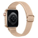 xDfind ラダーバックル 小さめウエスト用伸縮ナイロンウォッチバンド、Apple Watch 42 / 44 / 45 / 46 / 49mm用、Apple Watch 38 / 40 / 41 / S10 42mm用