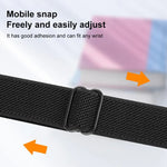 xDfind ラダーバックル 小さめウエスト用伸縮ナイロンウォッチバンド、Apple Watch 42 / 44 / 45 / 46 / 49mm用、Apple Watch 38 / 40 / 41 / S10 42mm用