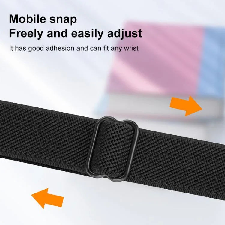 xDfind ラダーバックル 小さめウエスト用伸縮ナイロンウォッチバンド、Apple Watch 42 / 44 / 45 / 46 / 49mm用、Apple Watch 38 / 40 / 41 / S10 42mm用
