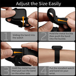xDfind ラダーバックル 小さめウエスト用伸縮ナイロンウォッチバンド、Apple Watch 42 / 44 / 45 / 46 / 49mm用、Apple Watch 38 / 40 / 41 / S10 42mm用