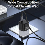 USAMS CC260 20W GaN USB-C / Type-C ポート ミニ急速充電器、CC260