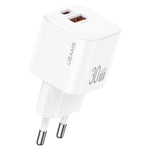 USAMS CC263 30W GaN USB-C / Type-C、USB デュアルポート ミニ急速充電器、CC263