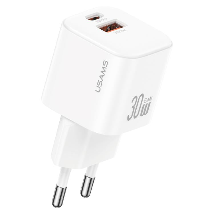 USAMS CC263 30W GaN USB-C / Type-C、USB デュアルポート ミニ急速充電器、CC263