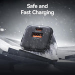 USAMS CC263 30W GaN USB-C / Type-C、USB デュアルポート ミニ急速充電器、CC263
