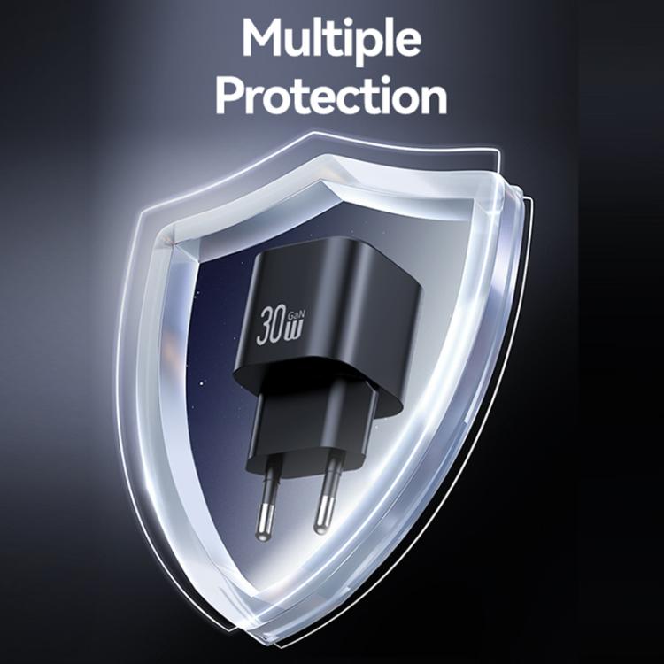 USAMS CC263 30W GaN USB-C / Type-C、USB デュアルポート ミニ急速充電器、CC263