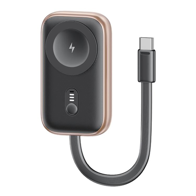 Apple Watchシリーズ用 USAMS CD245 1200mAh ポータブルワイヤレスウォッチ充電器（ケーブル付き）、CD245