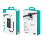 Apple Watchシリーズ用 USAMS CD245 1200mAh ポータブルワイヤレスウォッチ充電器（ケーブル付き）、CD245