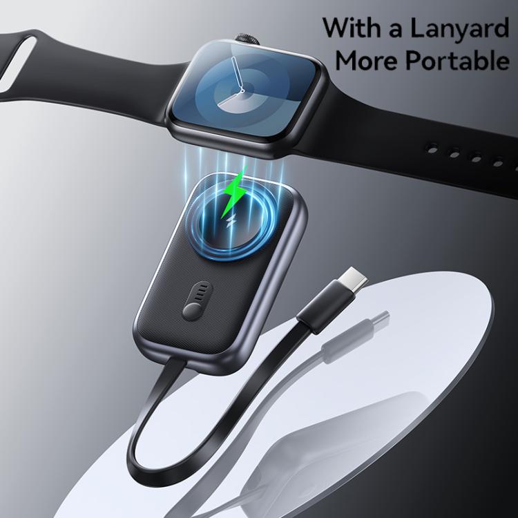 Apple Watchシリーズ用 USAMS CD245 1200mAh ポータブルワイヤレスウォッチ充電器（ケーブル付き）、CD245
