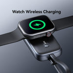Apple Watchシリーズ用 USAMS CD245 1200mAh ポータブルワイヤレスウォッチ充電器（ケーブル付き）、CD245
