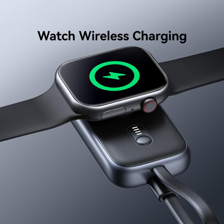 Apple Watchシリーズ用 USAMS CD245 1200mAh ポータブルワイヤレスウォッチ充電器（ケーブル付き）、CD245