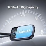 Apple Watchシリーズ用 USAMS CD245 1200mAh ポータブルワイヤレスウォッチ充電器（ケーブル付き）、CD245