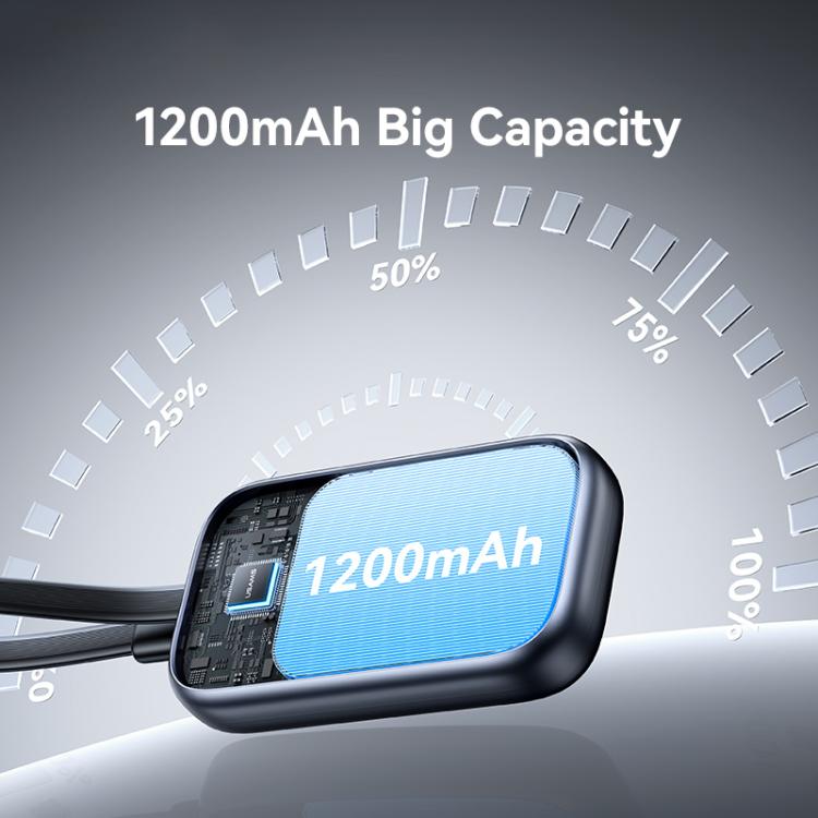 Apple Watchシリーズ用 USAMS CD245 1200mAh ポータブルワイヤレスウォッチ充電器（ケーブル付き）、CD245