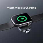 Apple Watchシリーズ用 USAMS CD247 USB-C / Type-Cプラグ ポータブルワイヤレスウォッチ充電器、CD247