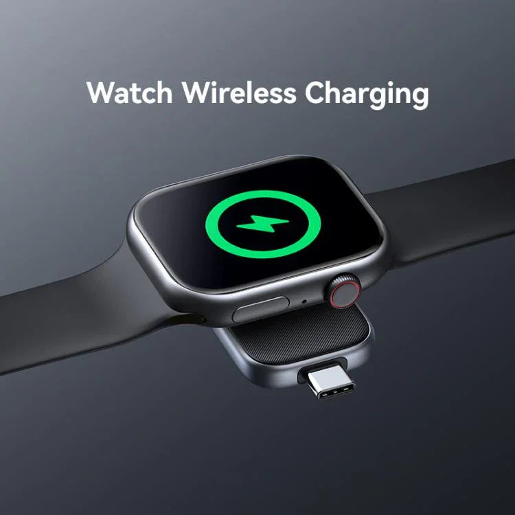 Apple Watchシリーズ用 USAMS CD247 USB-C / Type-Cプラグ ポータブルワイヤレスウォッチ充電器、CD247