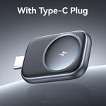 Apple Watchシリーズ用 USAMS CD247 USB-C / Type-Cプラグ ポータブルワイヤレスウォッチ充電器、CD247