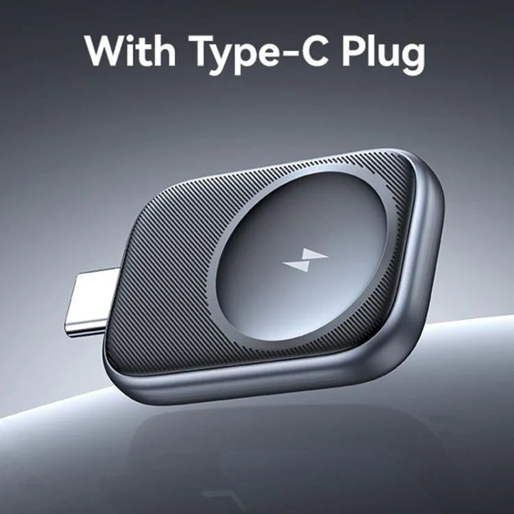 Apple Watchシリーズ用 USAMS CD247 USB-C / Type-Cプラグ ポータブルワイヤレスウォッチ充電器、CD247