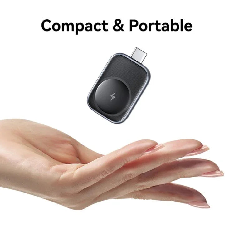 Apple Watchシリーズ用 USAMS CD247 USB-C / Type-Cプラグ ポータブルワイヤレスウォッチ充電器、CD247