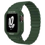 xDfind Magnetic Silicone Watch Band with Integrated Watch Cover, For Apple Watch 42 / 44 / 45mm, For Apple Watch Series 10 / 11 46mm, For Apple Watch Series 10 / 11 42mm, For Apple Watch Ultra 3 / 2 / 1 49mm, For Apple Watch 38 / 41mm